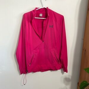 UNDER armour polyester drawstring light pull over